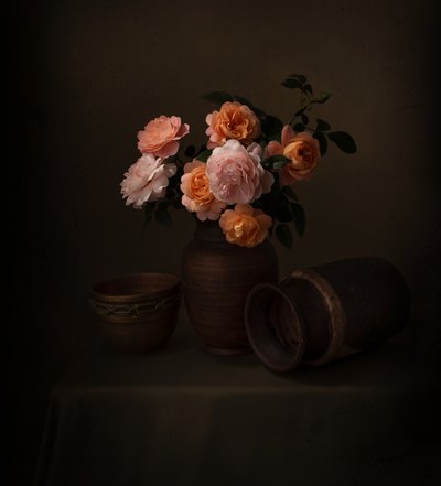 Nature morte à la rose mélancolique - Margareth Perfoncio