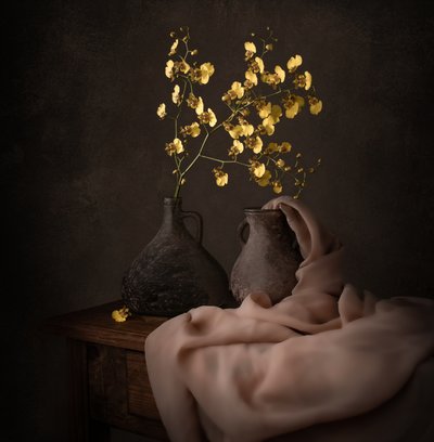 Orchidées jaunes mélancoliques - Margareth Perfoncio