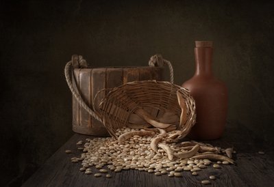 Récolte rustique de haricots - Margareth Perfoncio