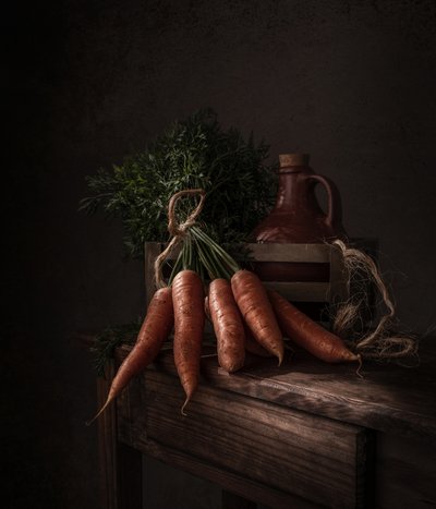 Récolte de carottes rustiques - Margareth Perfoncio