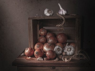 Oignons et ail à la paysanne - Margareth Perfoncio
