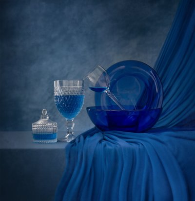 Nature morte bleu saphir - Margareth Perfoncio