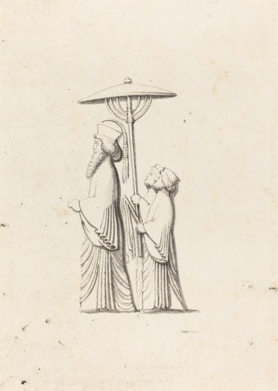Sculpture à Persépolis, des Voyages de Le Bruyn - Maria Denman after John Flaxman