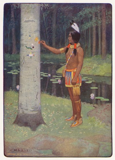 Illustration pour Hiawatha par Longfellow - Maria Louise Kirk