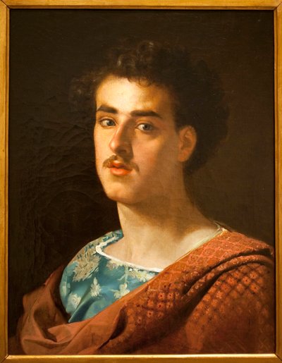 Autoportrait - Peinture de Mariano Fortuny (1838-1874), huile sur toile, vers 1858 - Musée National d