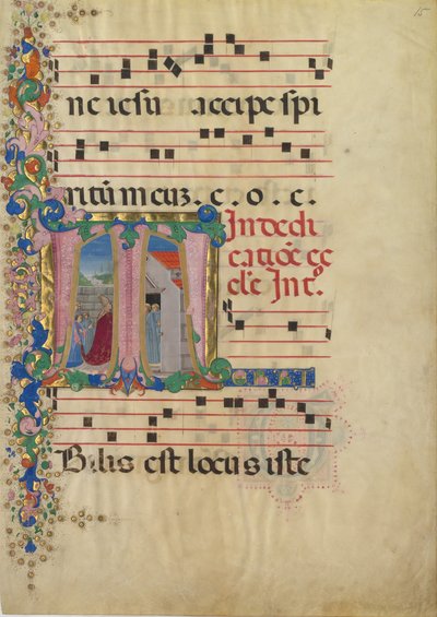 Feuille de manuscrit avec la dédicace d