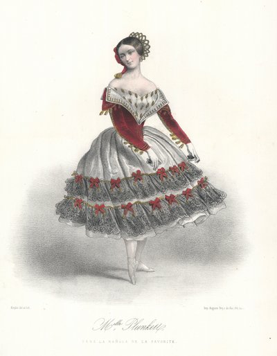 La danseuse de ballet belge Adeline Plunkett dans La Manola de la Favorite, vers 1860 - Marie Alexandre (after) Alophe