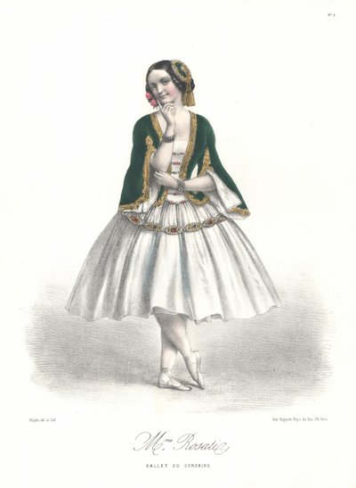 Danseuse de ballet italienne Carolina Rosati dans le ballet d