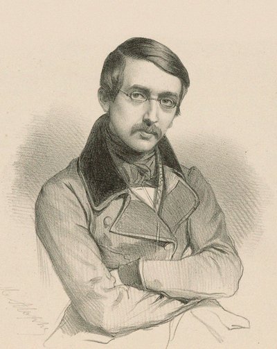 Portrait du dramaturge Auguste Anicet-Bourgeois 1806-1870 - Marie Alexandre Menut Alophe
