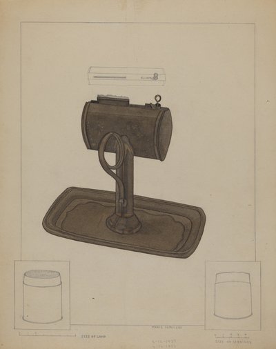 Lampe et filtre à suif - Marie Famularo