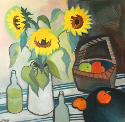 Une joyeuse récolte de tournesols - Marina Gorkaeva