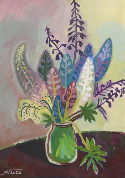 Nature morte botanique colorée - Marina Gorkaeva