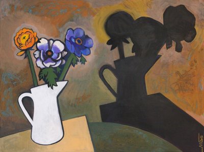 Nature morte florale avec ombre - Marina Gorkaeva