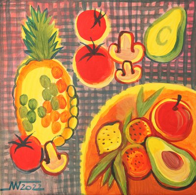 Nature morte aux fruits éclatants - Marina Gorkaeva