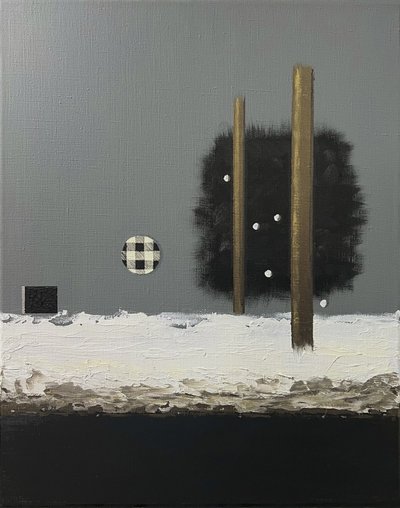 Piliers enneigés (abstrait) - Marina Kozyr
