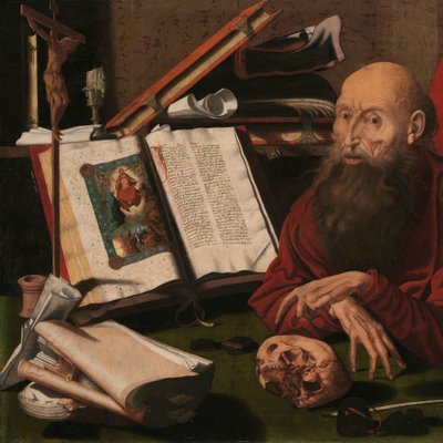 Saint Jérôme dans son étude - Marinus van Reymerswale (attributed to)