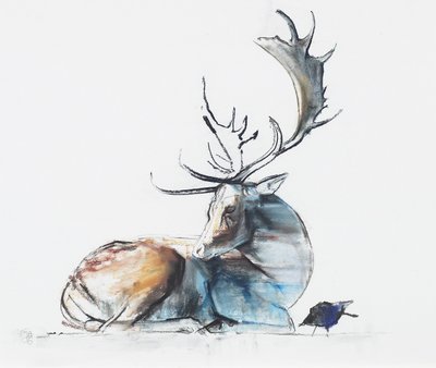 Cerf et oiseau, 2006 - Mark Adlington