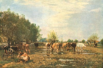 Prairies humides avec du bétail, 1877, vers 1930 - Mark Fisher