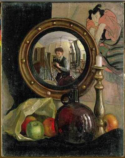 Nature morte avec autoportrait - Mark Gertler