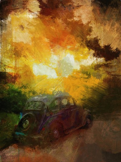 Début de matinée à Melbourne, Derbyshire, 2016 (techniques mixtes) - Mark Gordon
