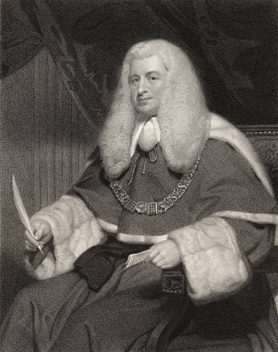 Lord Lloyd Kenyon, gravé par William Holl (1807-71) de 