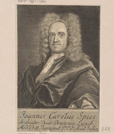 Portrait de Johann Carl Spies - Martin Bernigeroth
