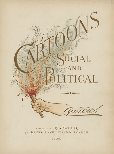 Page de titre pour Cartoons Social and Political par Cynicus - Martin Cynicus Anderson
