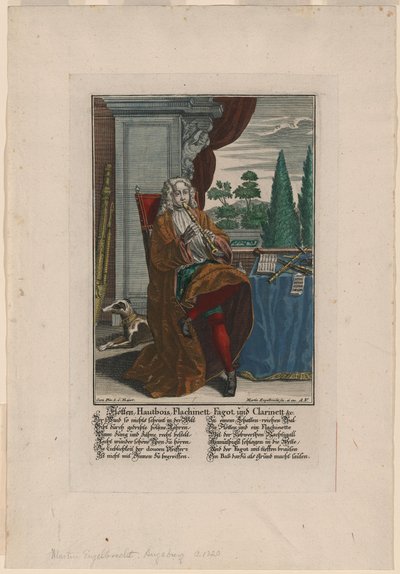 Instruments à vent, vers 1720-1730 - Martin Engelbrecht