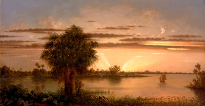 Lever de soleil en Floride - Martin Johnson Heade