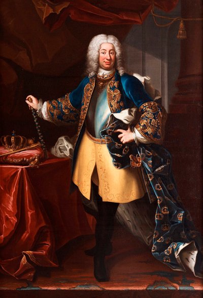 Portrait de Frederic I roi de Suède et prince de Finlande - Martin Meytens the Younger