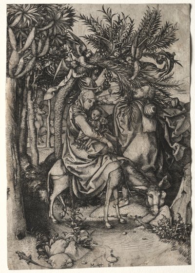 Fuite en Égypte - Martin Schongauer