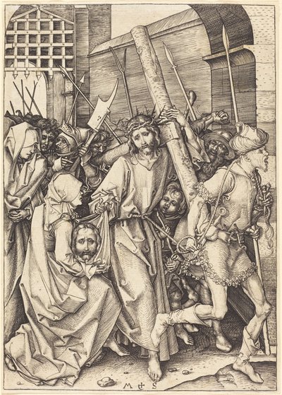 Le Portement de Croix avec Sainte Véronique - Martin Schongauer