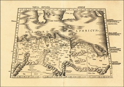 1513 Deuxième carte africaine de Ptolémée par Martin Waldseemüller - Martin Waldseemuller