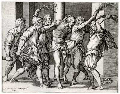 La Flagellation du Christ, 1568, 1937 - Martino Rota