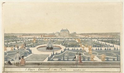Vue de la maison De Voorst - Martinus Berkenboom