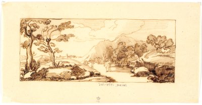 Landschaft mit biblischem Motiv - Martinus Rørbye