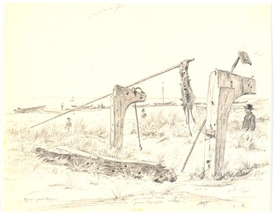 Partie de plage avec place pour bateaux, Skagen - Martinus Rørbye