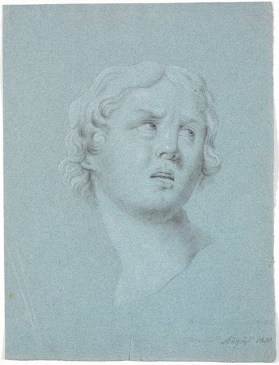 Étude de tête de femme, tournée 3/4 vers la droite - Martinus Rørbye
