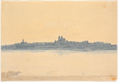 Viborg vue depuis Asmild Klosterhave près de Søndersø - Martinus Rørbye