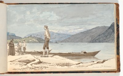 Un lieu de passage. Figures près des bateaux - Martinus Rørbye