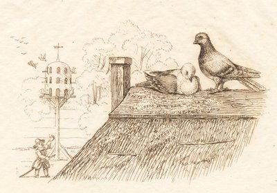 Illustration de "Halvhundrede Fabler for Børn" par Hey - Martinus Rørbye