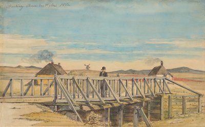 Paysage avec un pont près de Mosbjerg - Martinus Rørbye