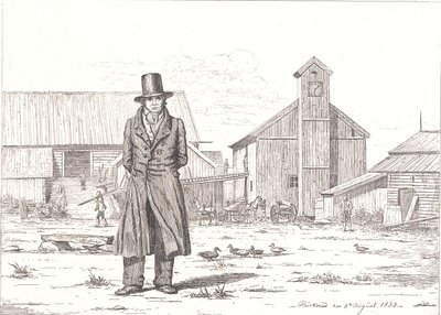 Peter Collet à la fonderie de cuivre de Buskerud en Norvège - Martinus Rørbye