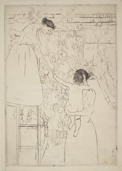 La cueillette des fruits - Mary Cassatt