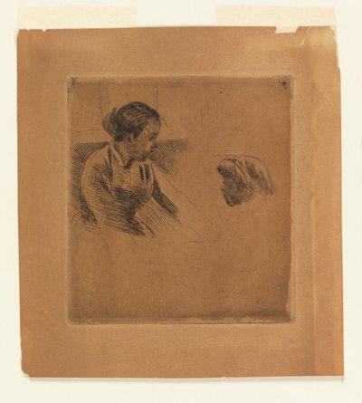 Susan et enfant se faisant face - Mary Cassatt
