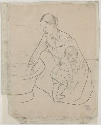 Le Bain (verso) - Mary Cassatt
