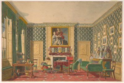 Dessin, un intérieur, 1837-40 - Mary Ellen Best