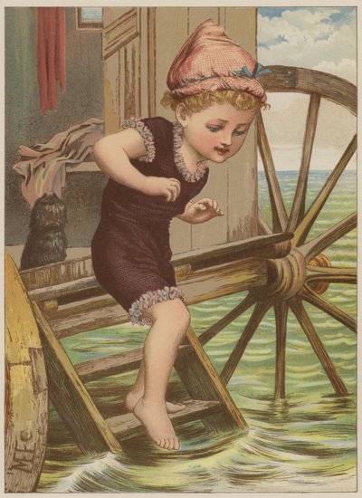 Fille sur le point de nager - Mary Ellen Edwards