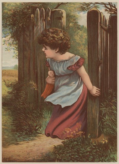 Fille attendant le facteur - Mary Ellen Edwards