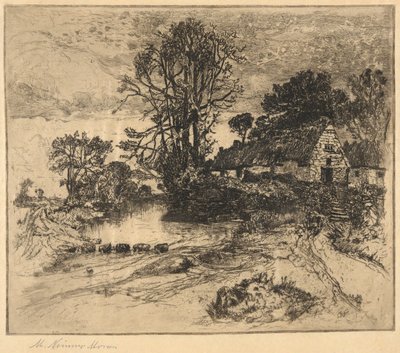 Paysage avec ferme - Mary Nimmo Moran